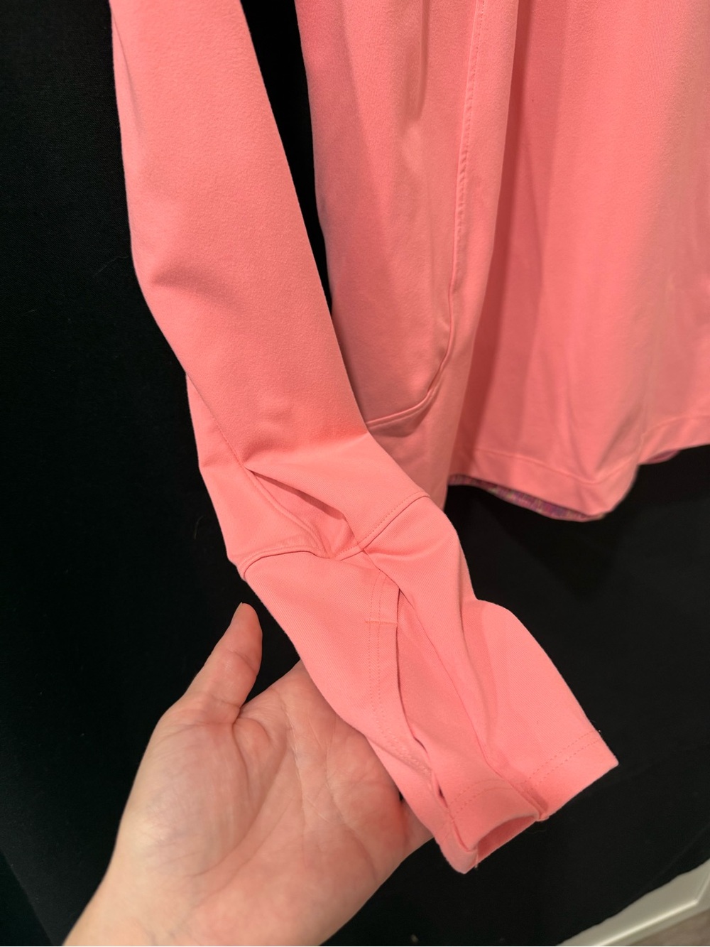 Victoria's Secret Coral Pink Half-Zip Active Pullover - Picture 2 of 6